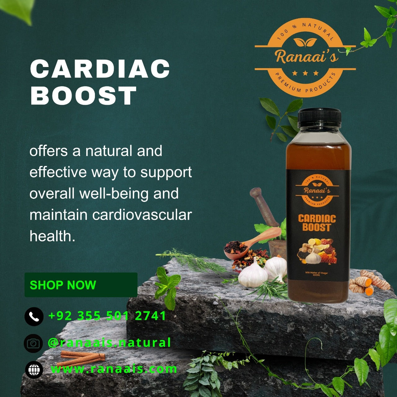 CARDIAC BOOST VINEGAR
